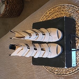 DKNY "Blake" peep toe zip up bootie